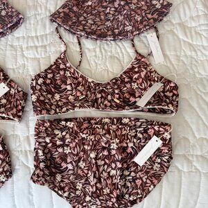 NWT - Two Sets of Juliette Porter Bikini with Matching Bucket Hats